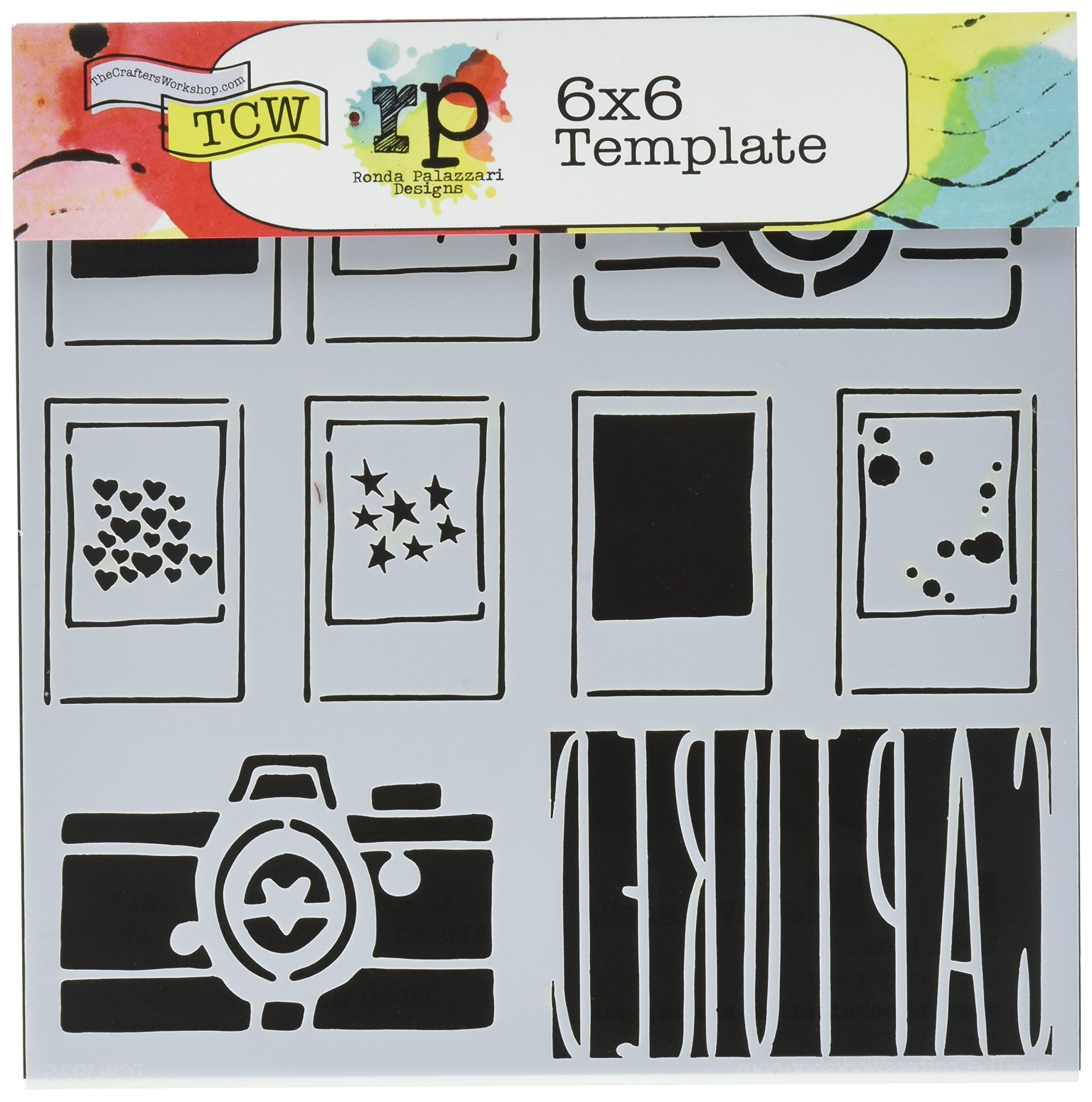 The Crafters Workshop Template 6-inch x 6-inchCaptured, Multi-Color