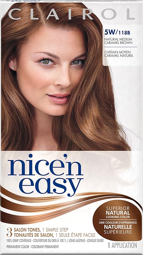 Nice N Easy Permanent Hair Color 5w Natural Medium Caramel Brown