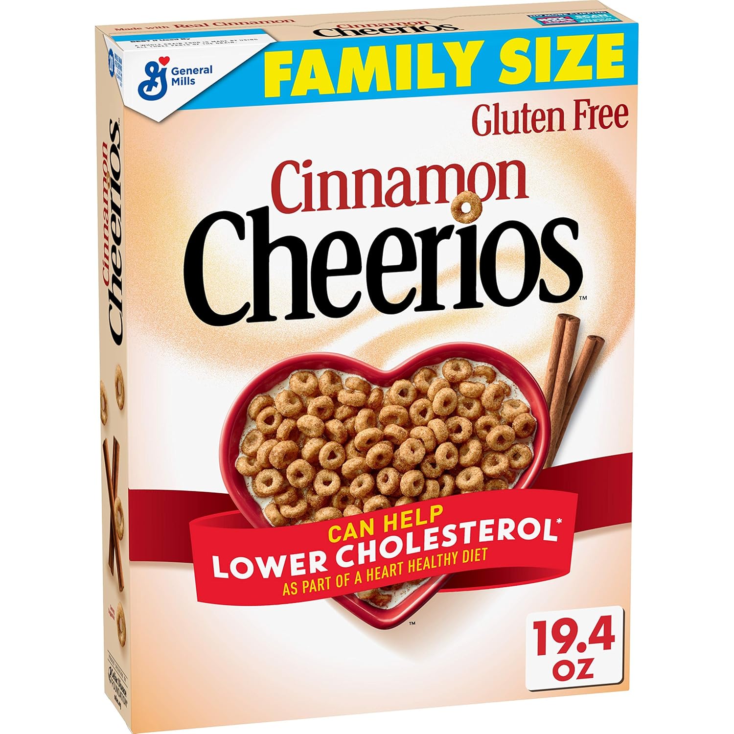 Cinnamon Cheerios Gluten Free Cereal 19.4 oz Box Grocery