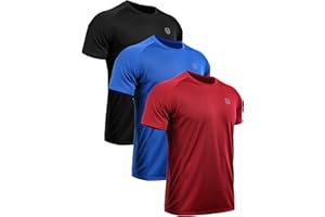 NELEUS Men's Dry Fit Mesh Athletic Shirts