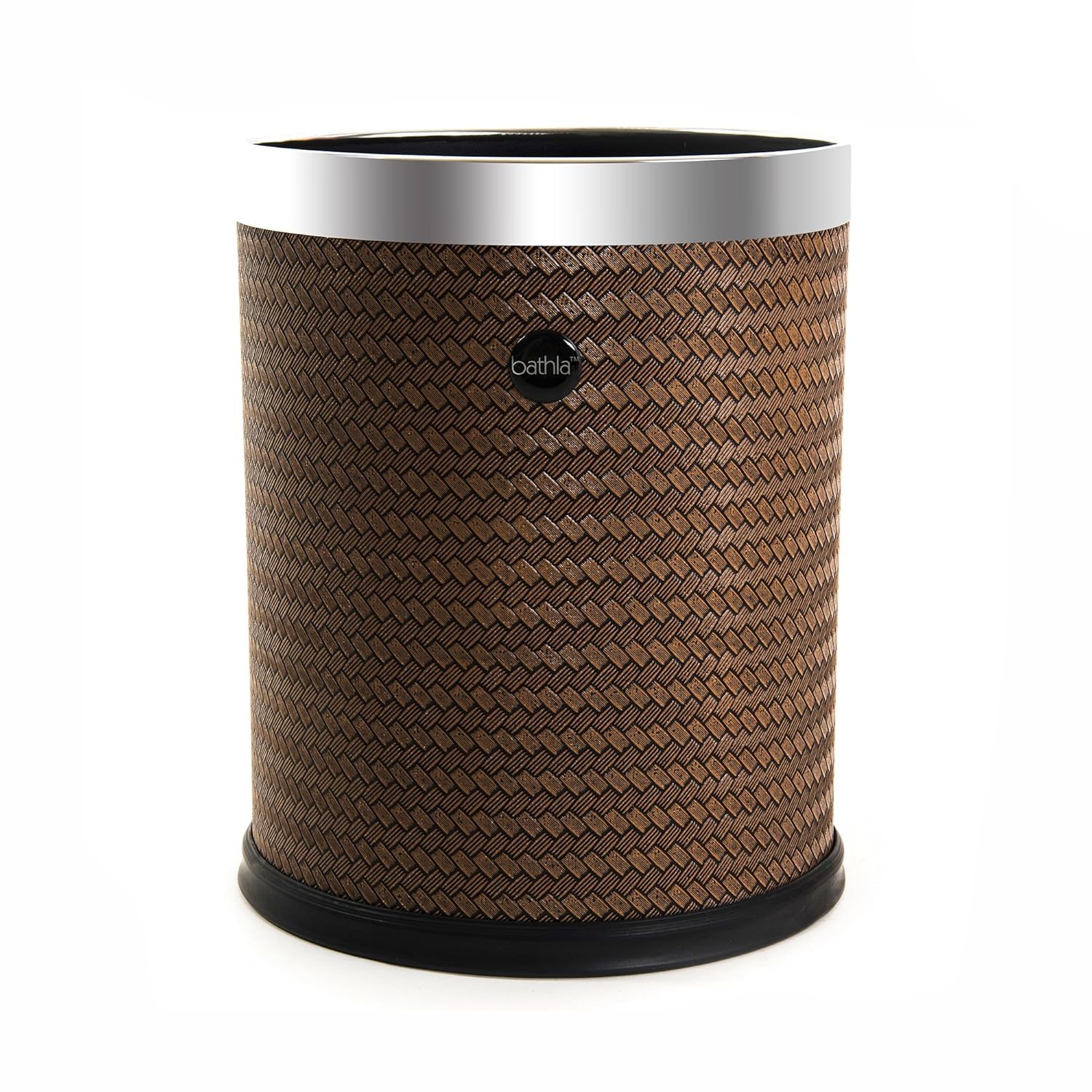 Bathla Brown Leather Waste Bin (Cane) Amazon.in Home & Kitchen