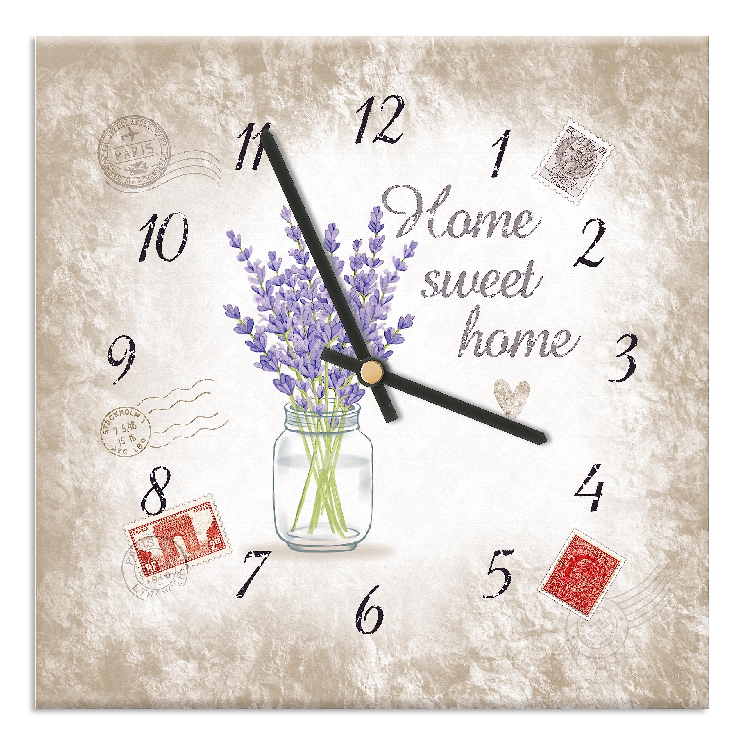 Mareli Wall Clock, Paper, Vintage, 30x30