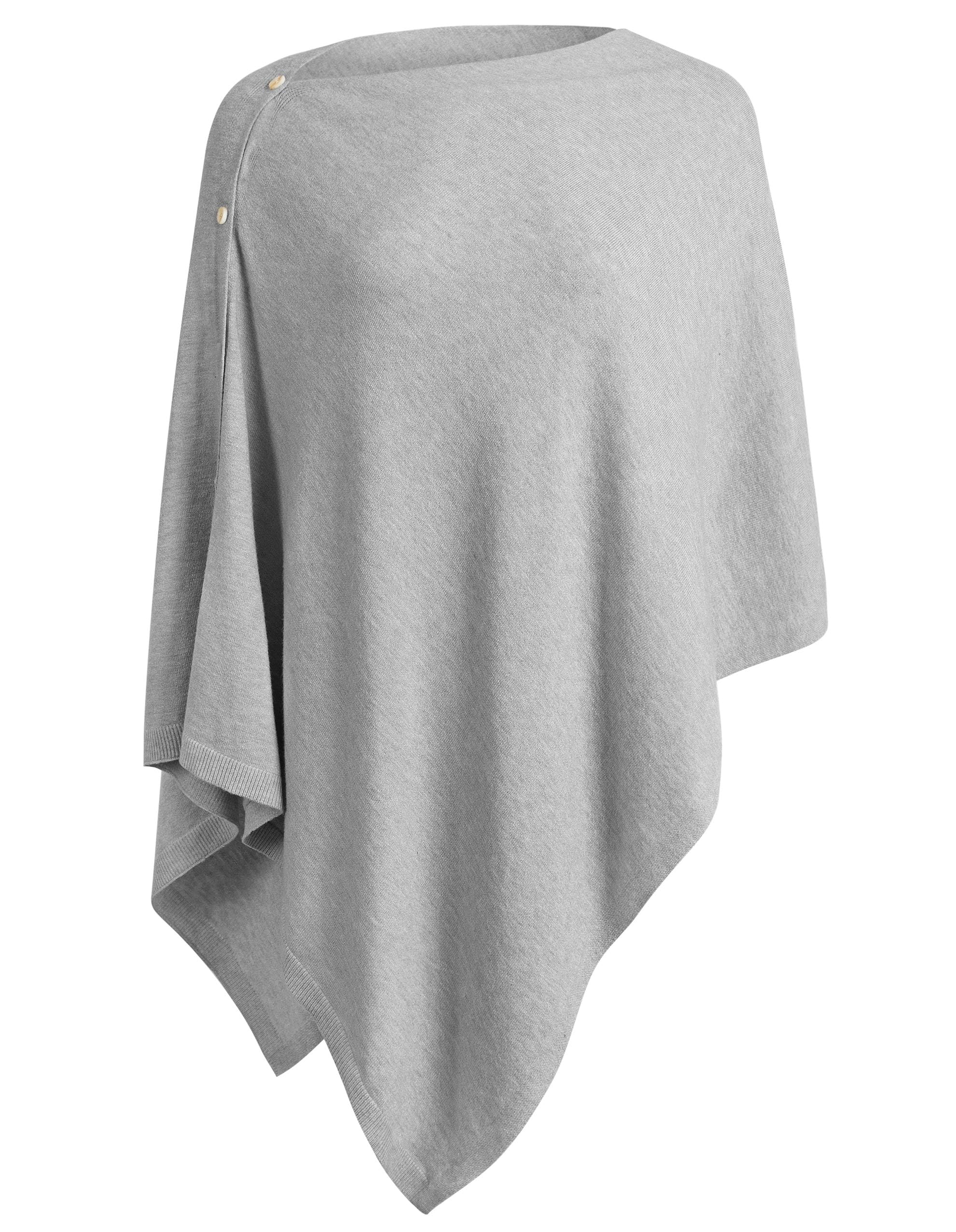 Women's Versatile Knitted Shawls Scarf Poncho Sweater with Buttons Light Weight Spring Summer Fall Shawl Wrap