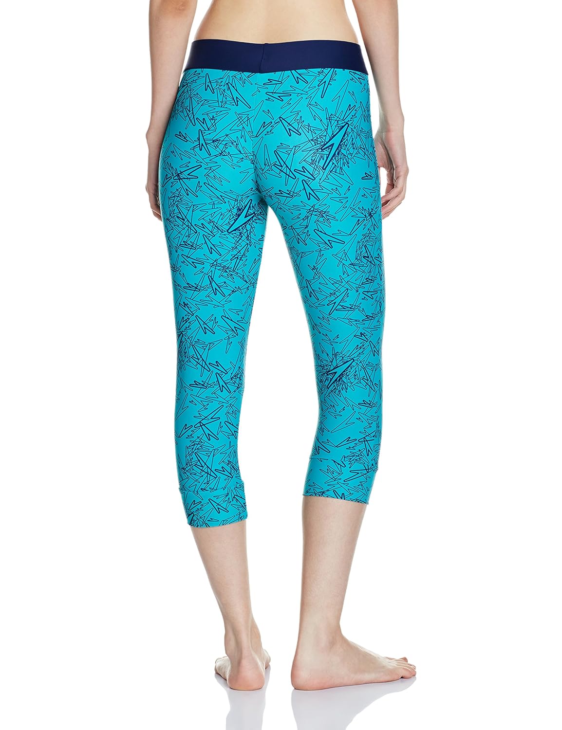 speedo female swimwear boom splice all over printed swim capri