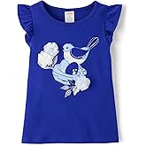 Gymboree,Girls,and Toddler Sleeveless Knit T-Shirt,Blue Bird,2T