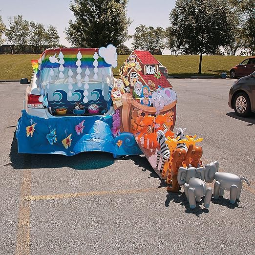 Noah's Ark Trunk Or Treat Kit (34 pieces) Religious Halloween Party Decor Toys & Games