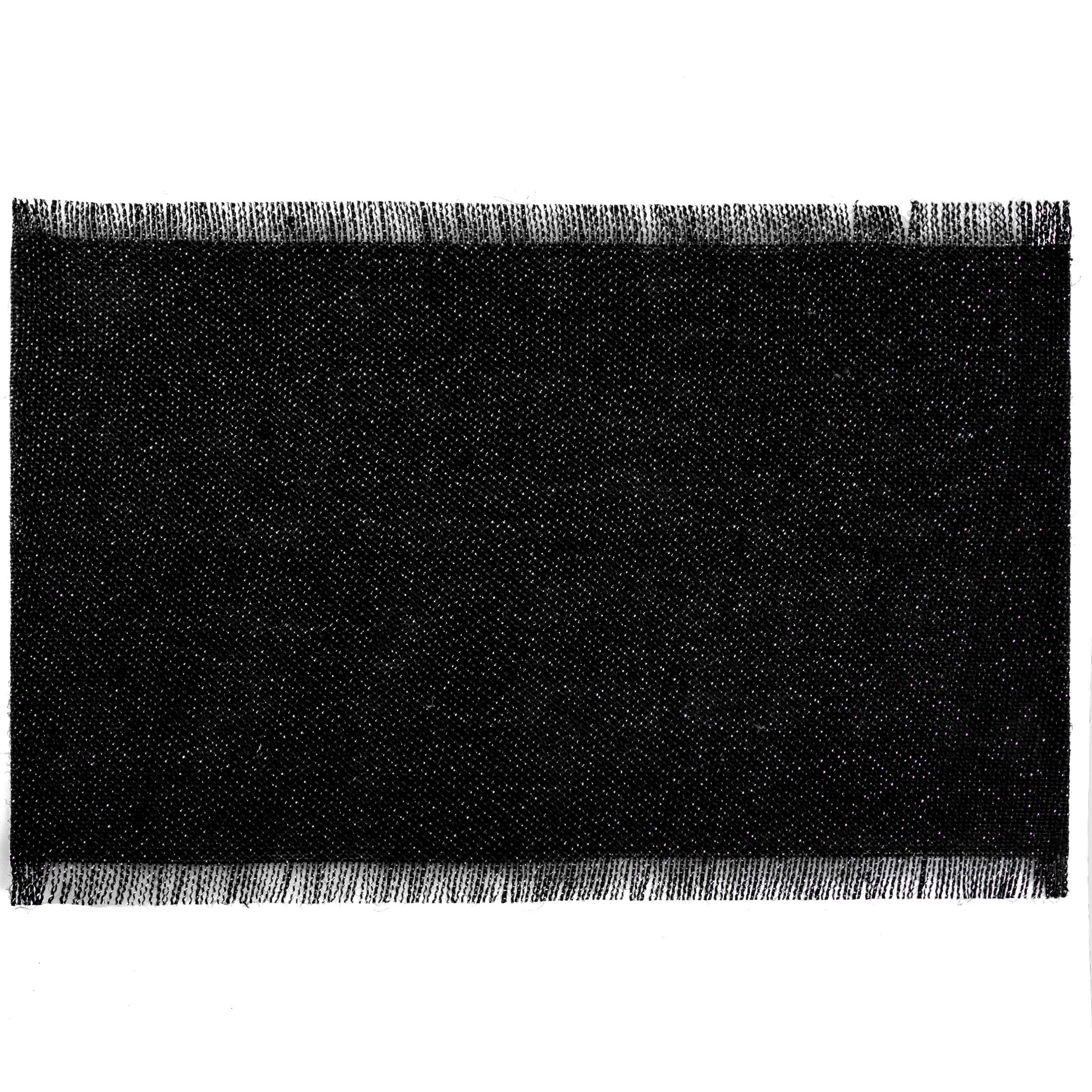 Eurofirany Placemat Coaster Place Mats Placemats Placemats for 6 People 6 Piece Table Mat Rectangular Black 30 x 45 cm