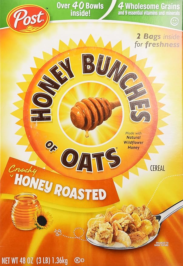 Honey Bunches of Oats Honey Roasted, 48Ounce Boxes (Pack of 2) Amazon