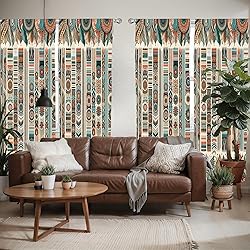 Ambesonne Bohemian Window Curtains Pack of