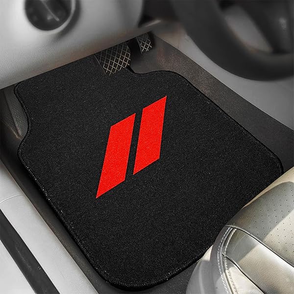 4PCS CAR FLOOR MATS FOR DODGE CHARGER DURANGO CHALLENGER JOURNEY NON-SLIP ALL WEATHER FLOOR MAT WATERPROOF SKIN-FRIENDLY FRONT & REAR PROTECTOR LINERS PAD FOR ALL DODGE MODELS ACCESSORIES(RED TRIM)