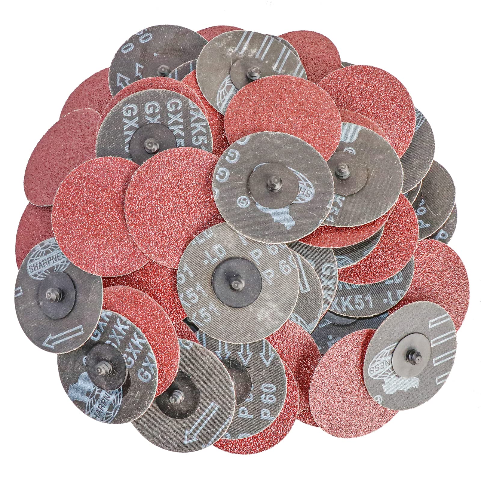 Photo 1 of 3" inch Sanding Disc Roll Lock R-Type Sandpaper Quick Change Disc Grinding Pad Abrasive Disc (60)