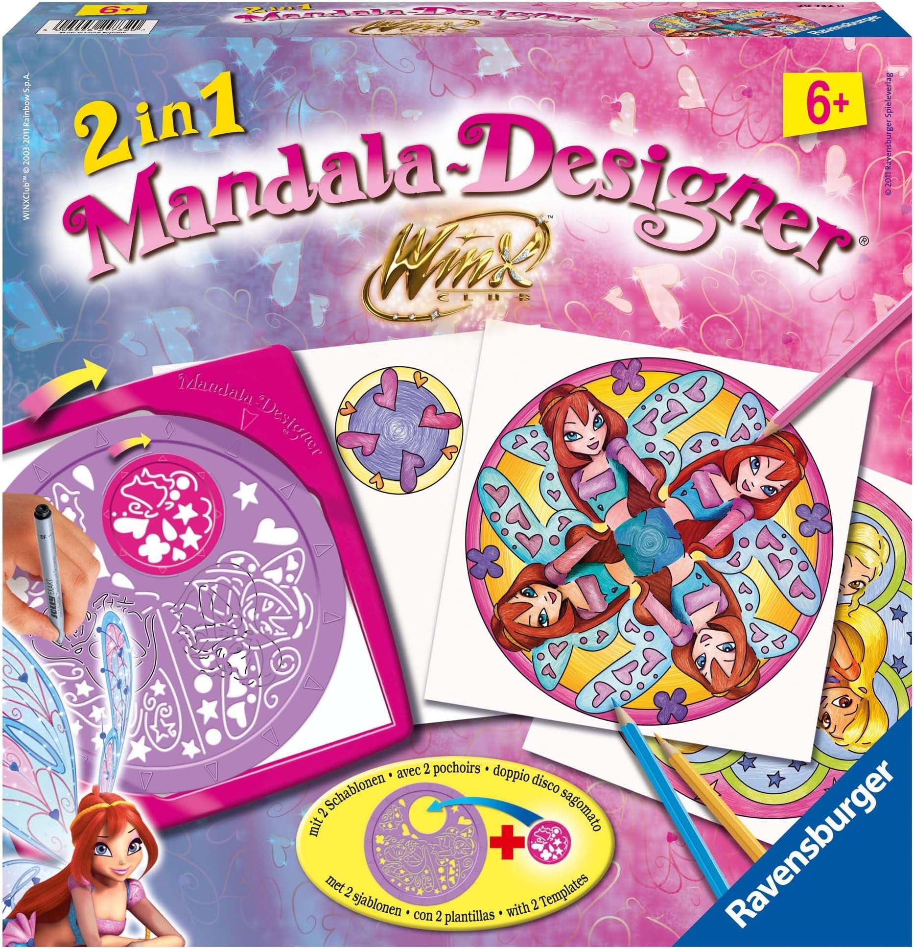 Winx Ravensburger 29732 Mandala Designer Club – Machine for Drawing 2 In 1