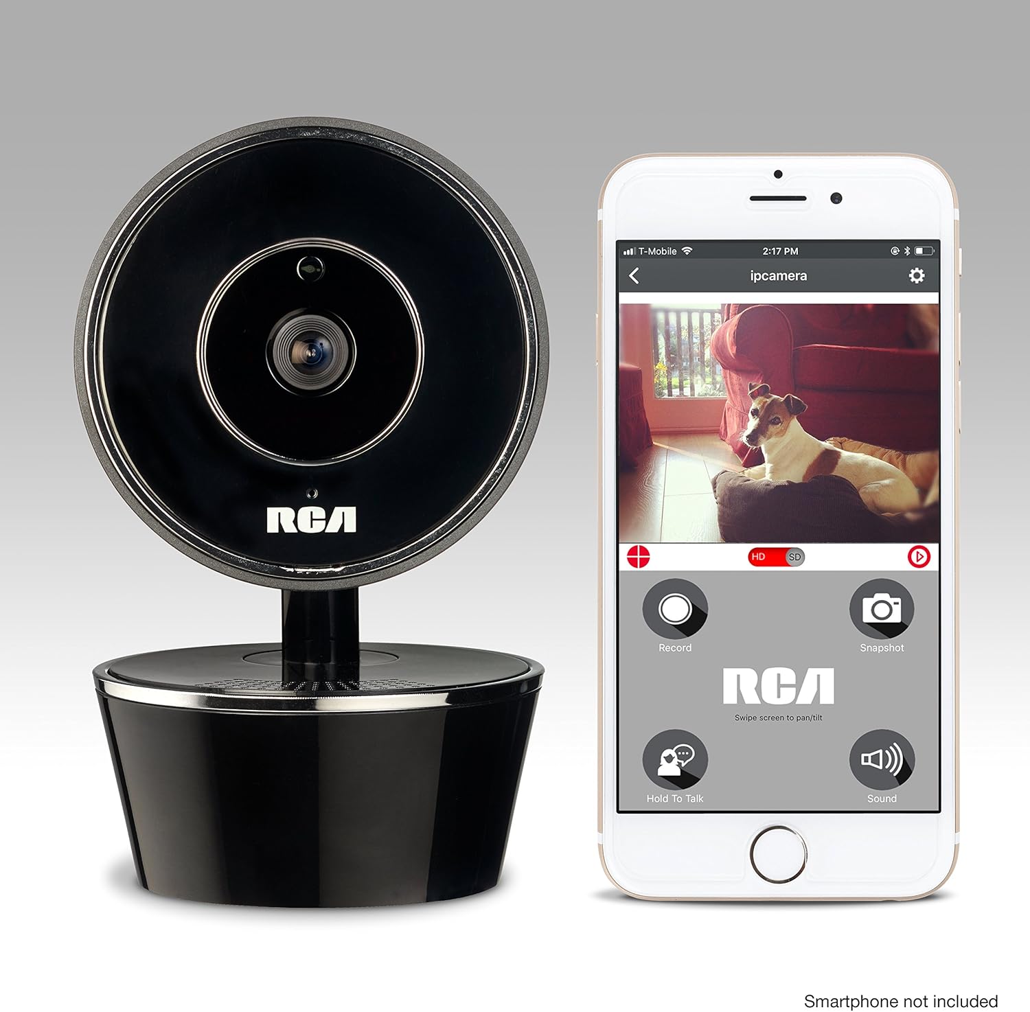 RCA Pet Camera for Dog Cat Parents WiFi Pet Security Camera with HD