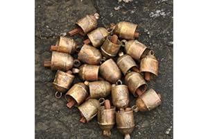 DADDY SHOPPE Rustic Small Cow Bells for Crafts Christmas Tree Jingle Hanging Bell Ornaments Wind Chimes (5)