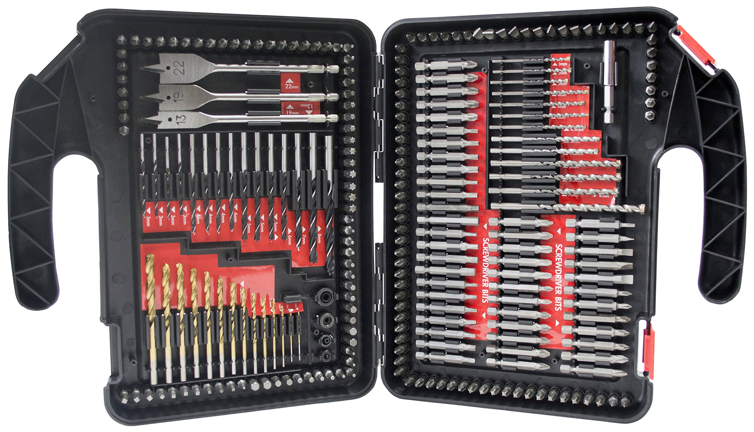 Amtech F2838 Assorted Drill and Bit Set, 253-Piece
