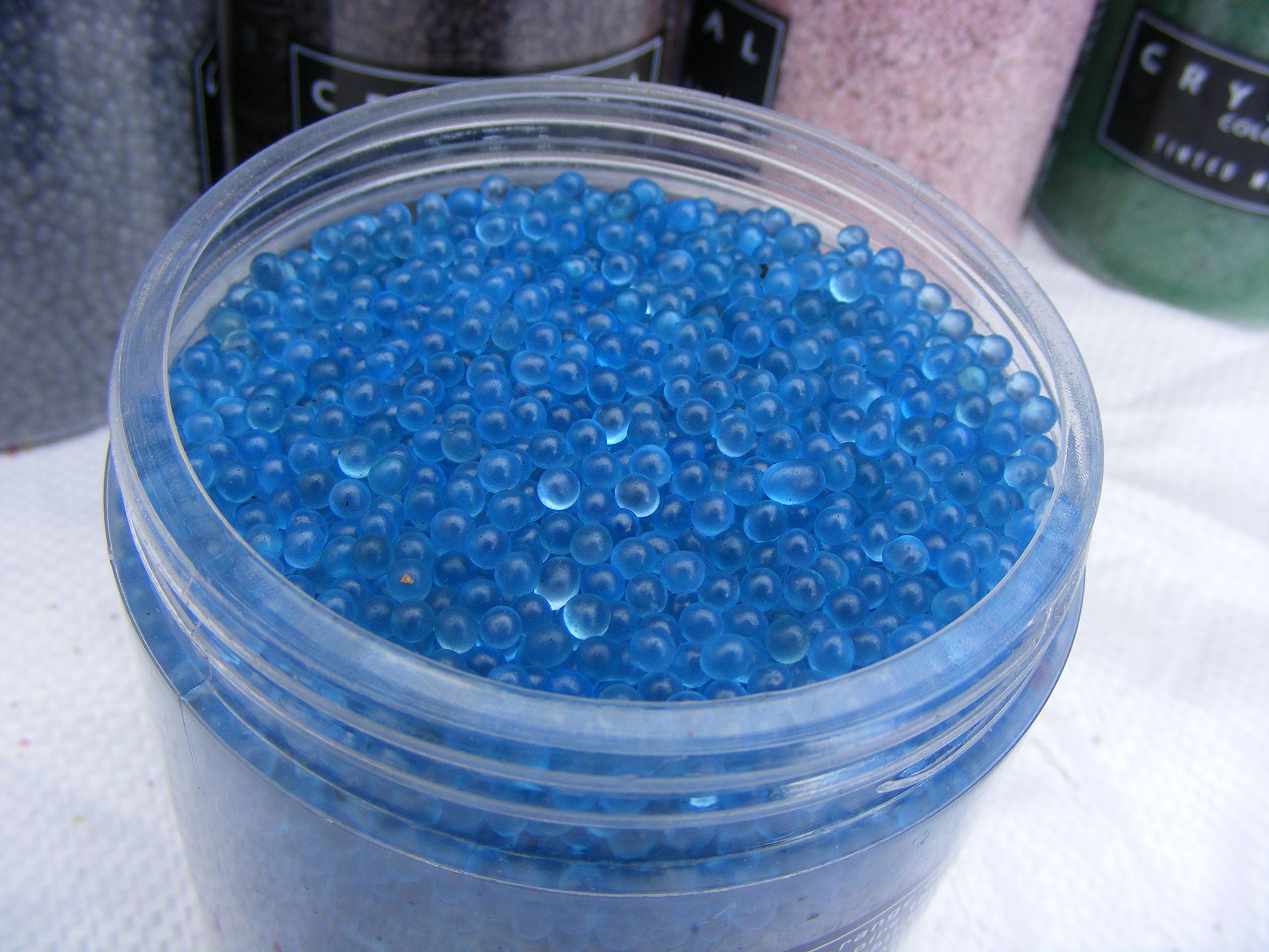 Glass Chippings Gravel Glass Spheres Sand 18 Varieties Aquariums Garden Wedding Scatter Centre Pieces Candle Displays Window Dressing Hobbies Arts & Crafts Models (Blue Crystal Glass Spheres)