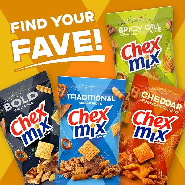 CHEX MIX HONEY NUT SNACK MIX, SWEET AND SALTY SNACK BAG, FAMILY SIZE, 13.5 OZ