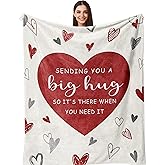 Henazin Get Well Gifts for Women, Hug Blanket 60"X50", Thinking of You/Relaxation Gift for Women, After Surgery/Feel Better Gifts, Inspirational/Memorial/Birthday Gift for Woman Mom Wife Girlfriend