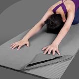 POLYTE Microfibre Hot Yoga Towel 61 x 183 cm Grey Non-Slip Grip view 4