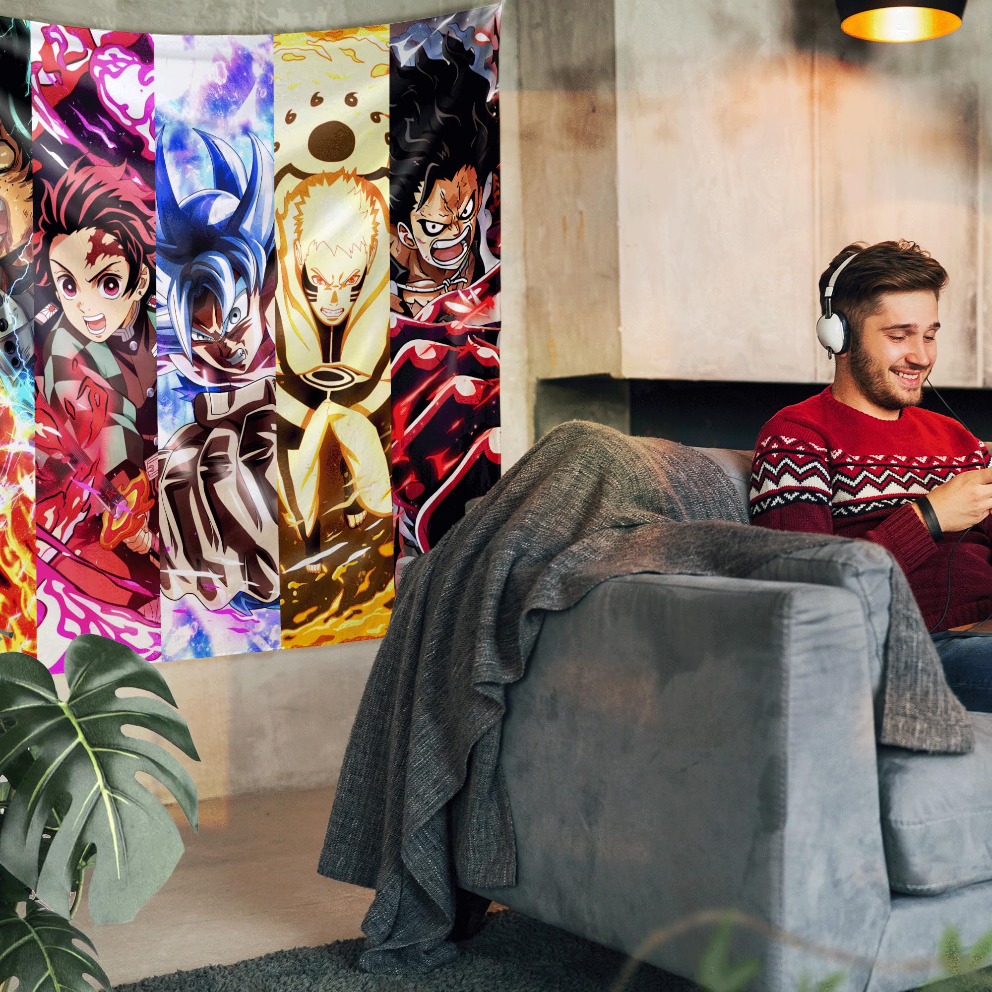Mua JUMANT Anime Tapestry for Bedroom - Anime Stuff - Anime Merch ...