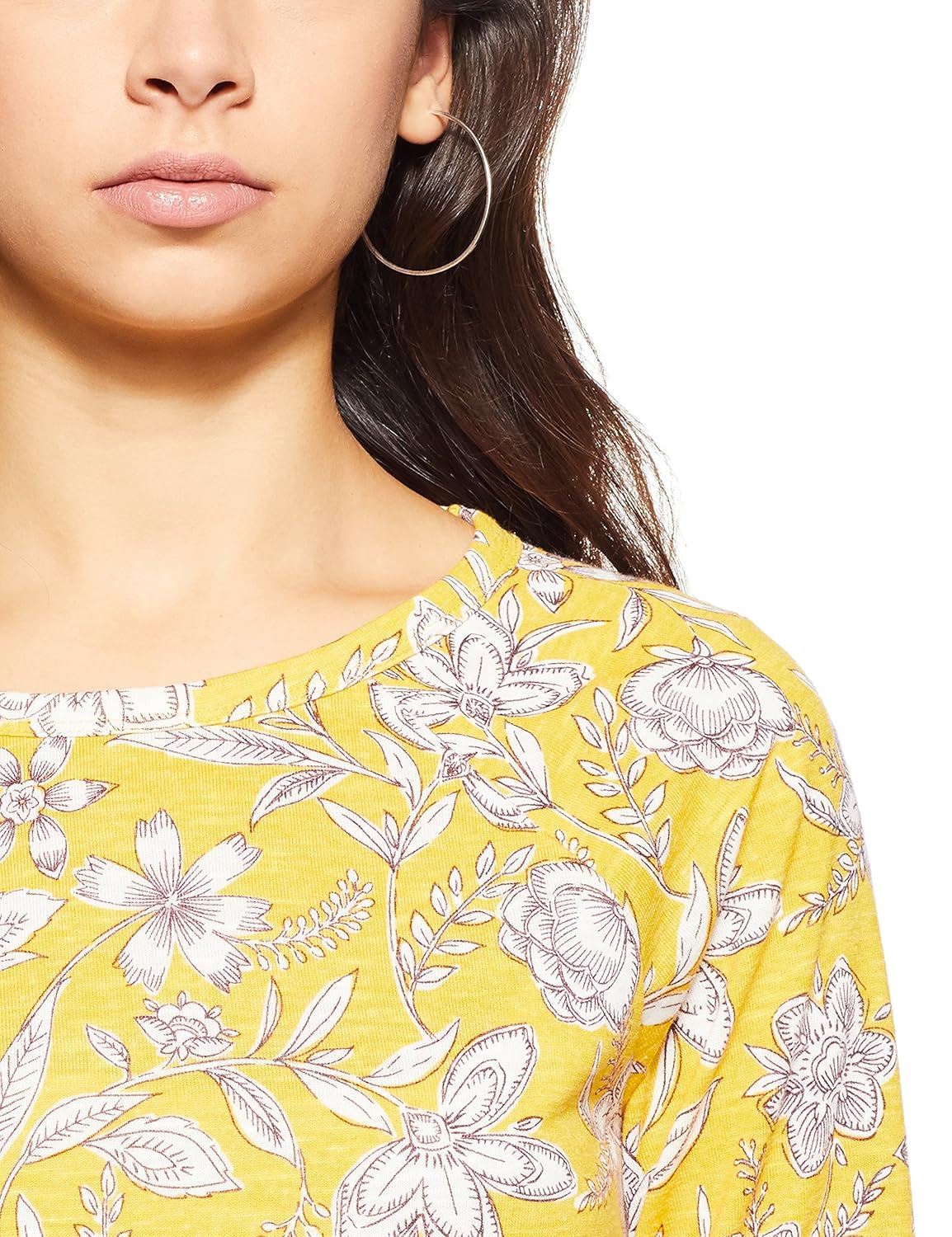 marks & spencer women's floral regular fit t-shirt
