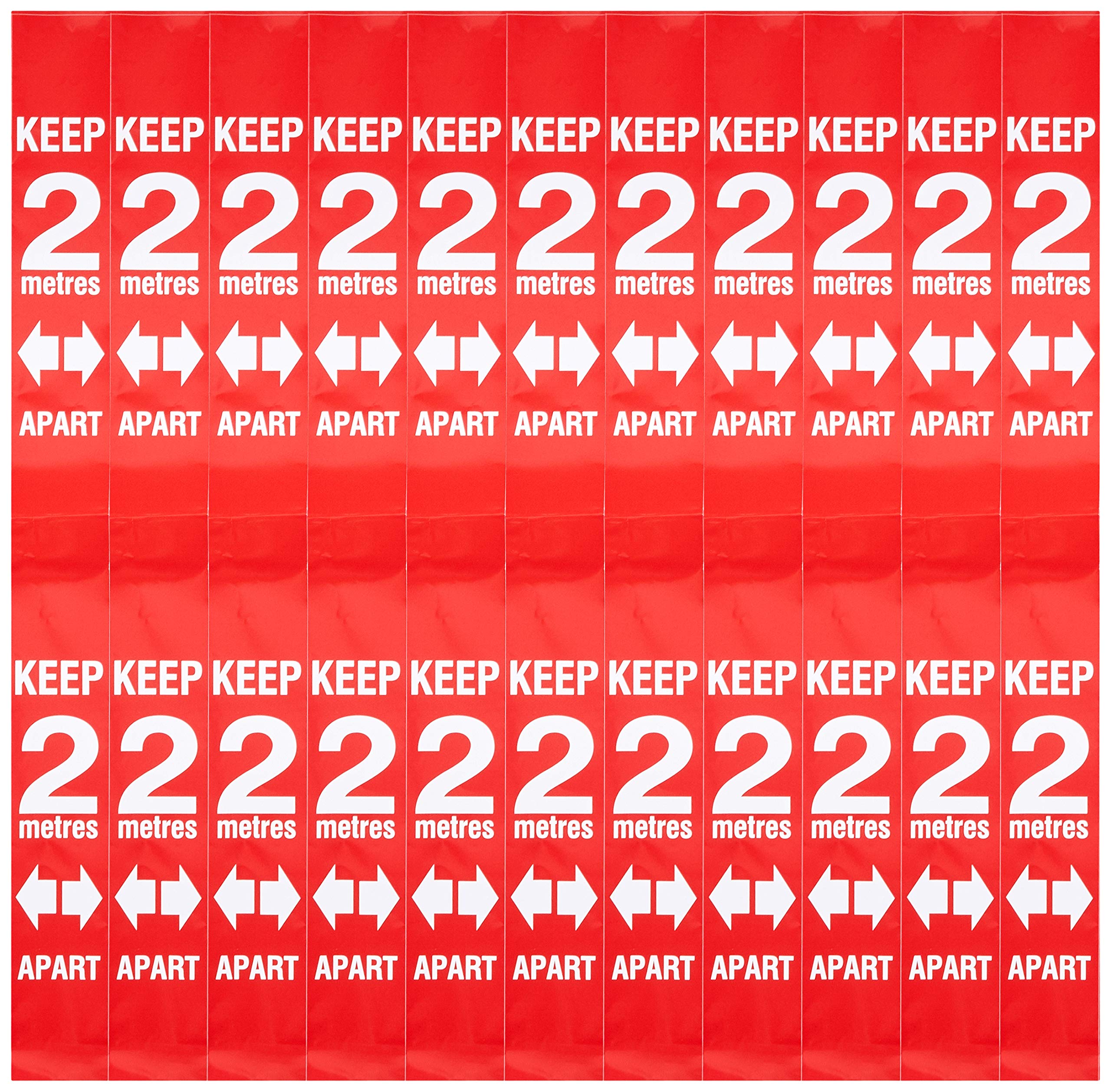 This is 2m safe distance marker (red)