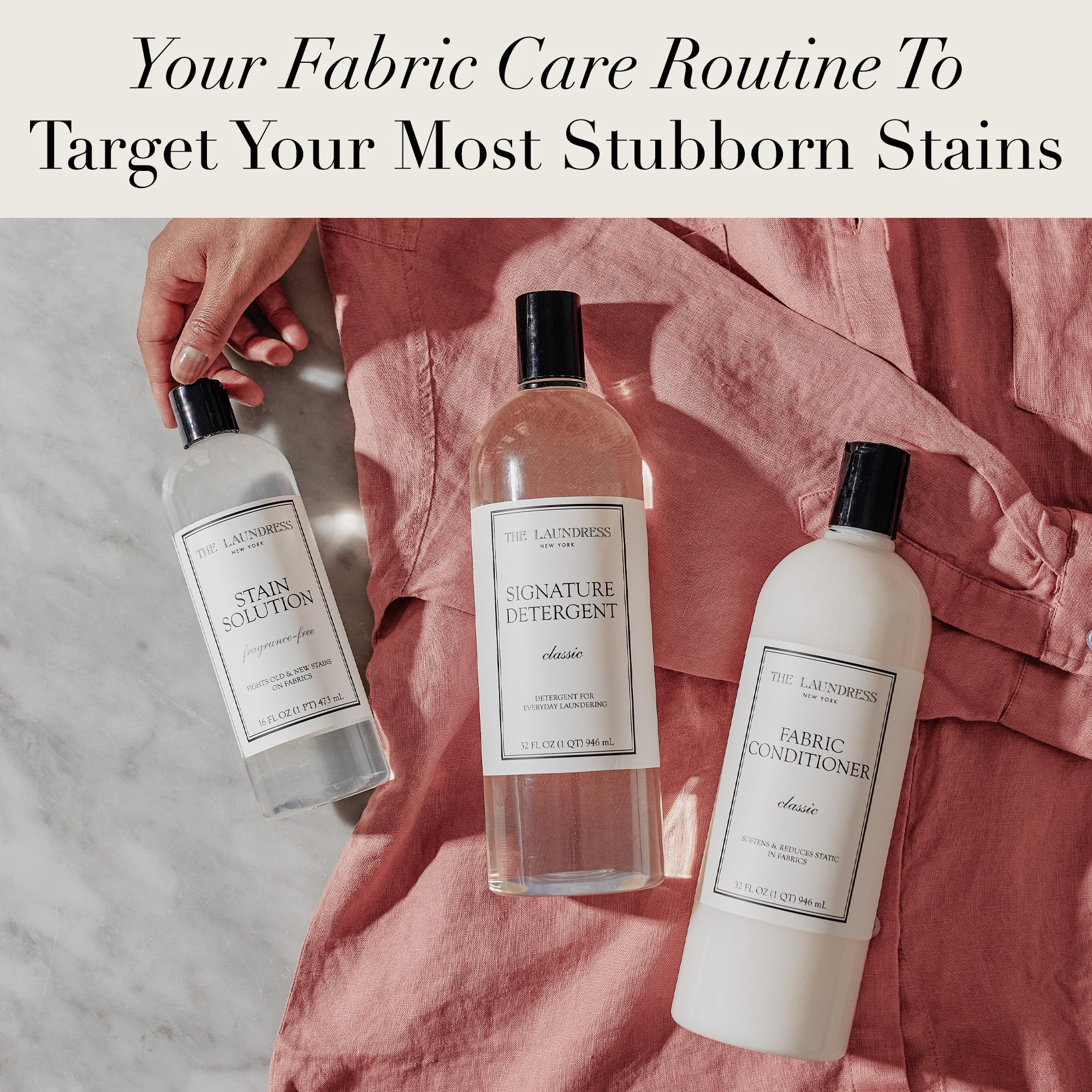 The Laundress The Laundress Stain Solution, Laundry Stain Treatment, Stain Remover for Makeup, Red Wine, Coffee, Grass, & More, 16 Fl Oz