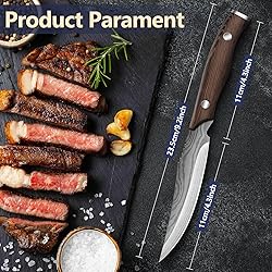 Dragon Creek Steak Knives Set of 6, High-Carbon