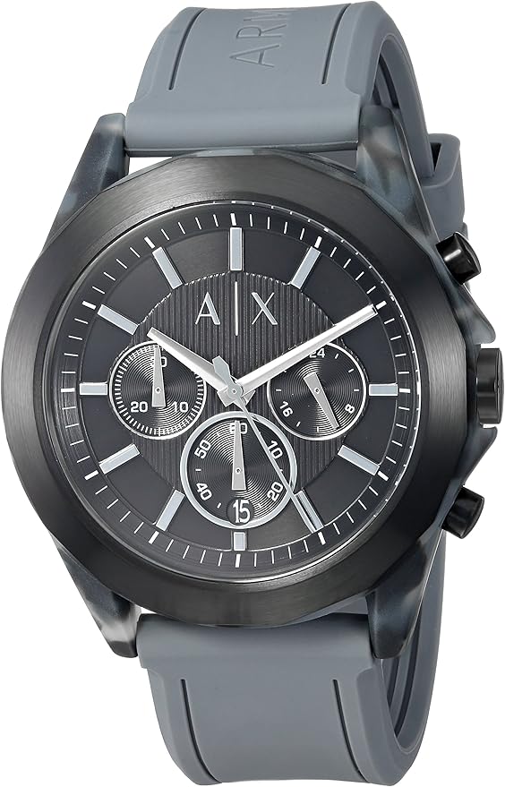 armani exchange watch grey