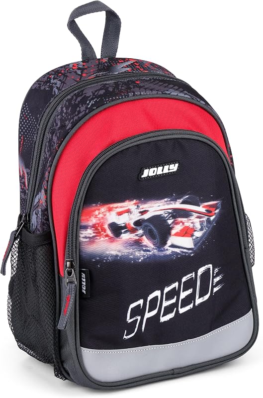 Sac à dos pour l'école maternelle, 6 pièces, sangle de poitrine réglable, bande de sécurité pour la visibilité, crayons de couleur et livre de coloriage inclus