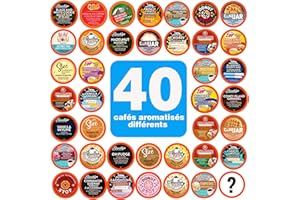 Two Rivers Coffee Flavored Coffee Pods Compatible with Keurig K Cup Brewers, Assorted Flavored Coffee, 40 Count