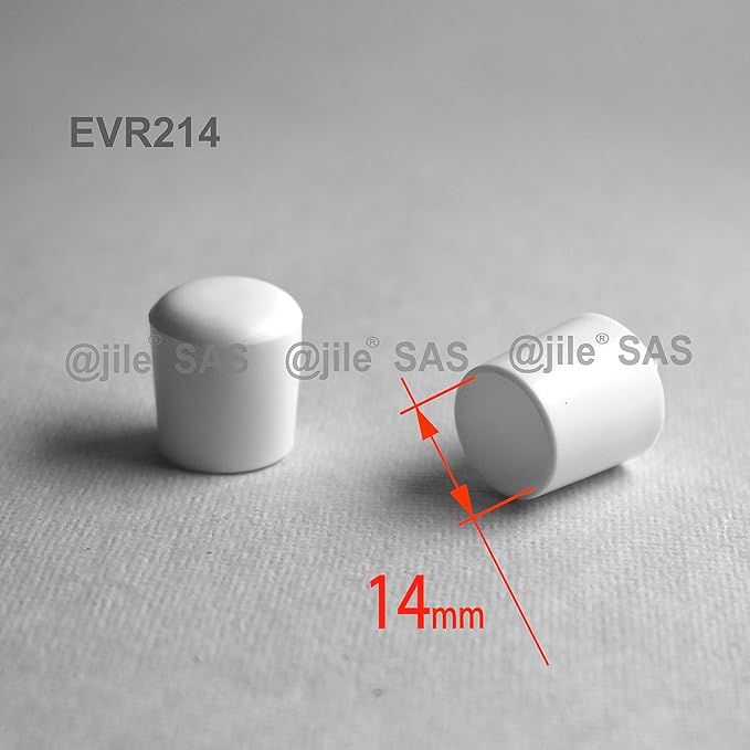 ajile - 12 Stücke - Stuhlbeinkappe Möbelschutz Bodenschutz - D : 14 mm