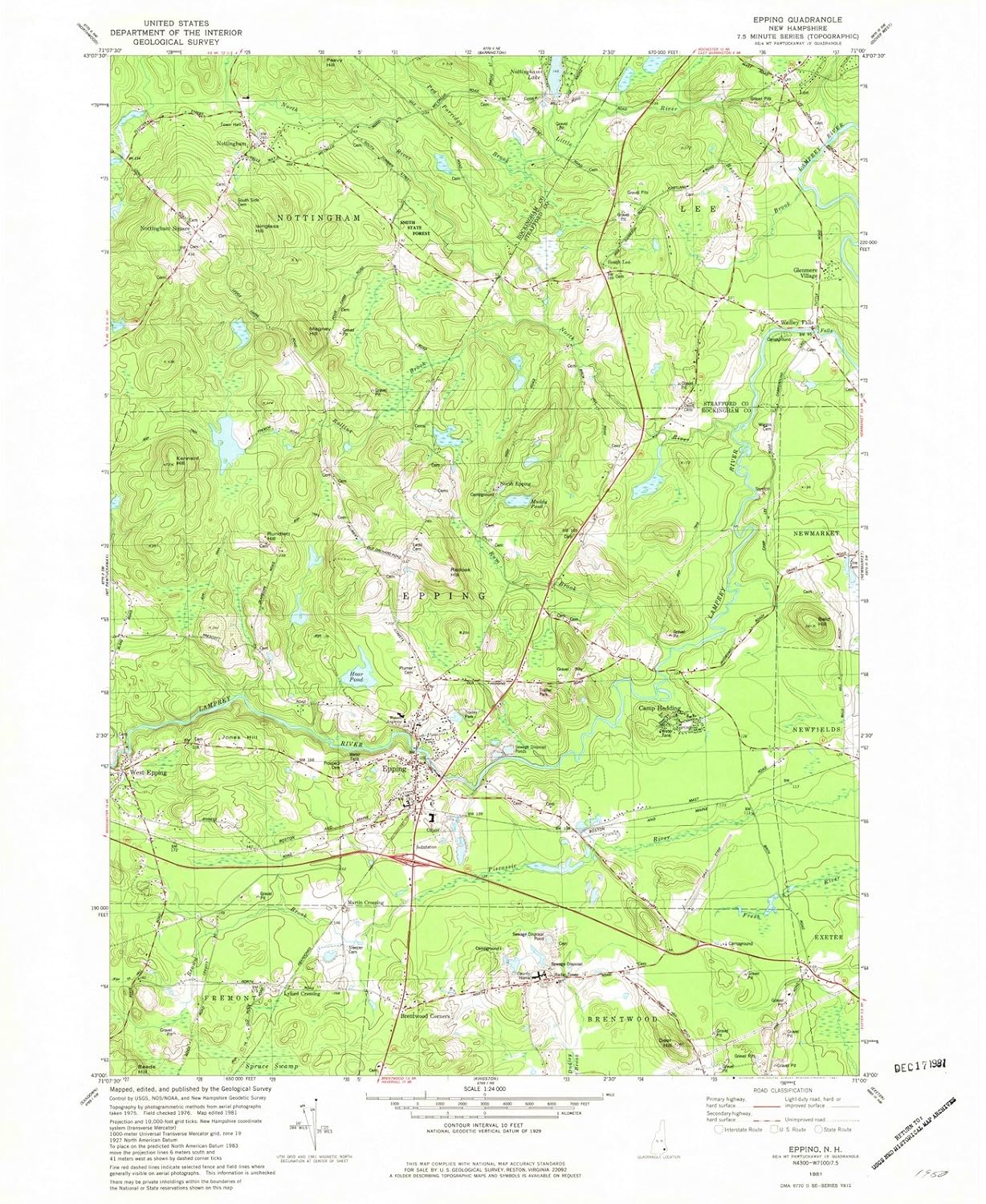 Best Map Of Brentwood Nh