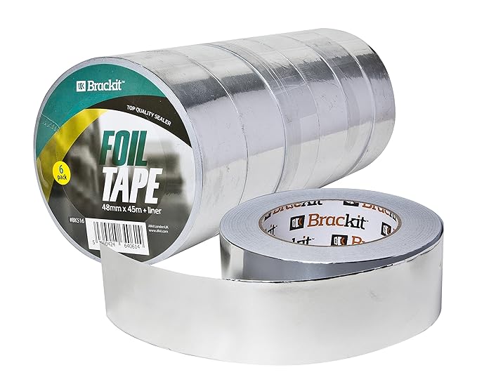 Toolkit 48mm x 45m Aluminum Foil Tape Conductive, High Temp Heat