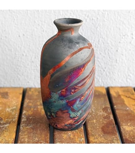 工芸品 raku Amazon.com: RAAQUU Nozomu 6.3 inch Handmade Ceramic Raku