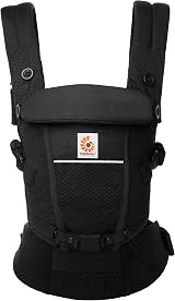 Ergobaby Adapt Baby Carrier Newborn Three Positions SoftFlex Mesh Onyx Black