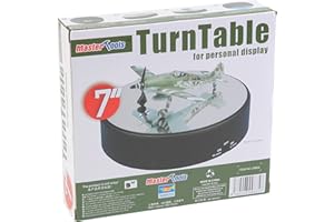 FALLER Trumpeter Battery Operated Round Mirrored Display Turntable for Model Kits (TSM- 9835)