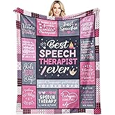 Nucleotech Speech Therapist Gift, SLP Gifts for Speech Language Pathologist Gifts, Speech Therapy Gifts for Speech Therapists, Speech Therapist Appreciation/Birthday Gift for Women Blanket 60"x50"