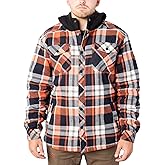 BRUNT Flannel Jacket - Heavy-Duty Quilted Stretch Flannel with 80g Insulation - Double Layer Elbows & Handwarmer Pockets