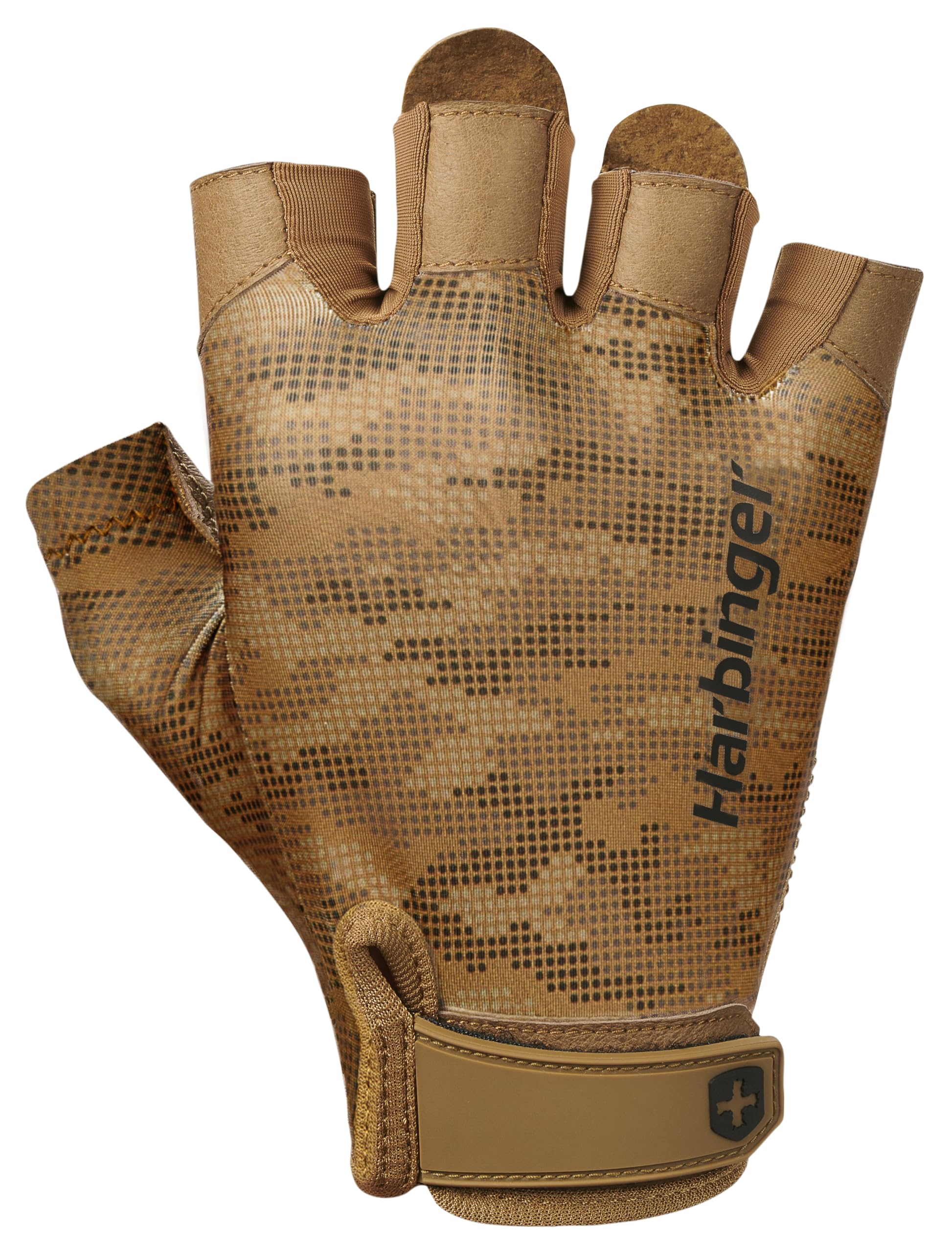 Harbinger Pro 2.0 Weightlifting Gloves-Flexible,Lightweight and Breathable,Supports Firm Grip With Padded Genuine Leather Palm,Ideal for Dumbbell,Kettlebell and Barbell Training,X-Large,Tan