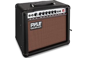 Portable Electronic Guitar Amplifier - 8'' High-Definition Speaker, Power On/Off Switch w/LED Indicator, Lightweight for Easy