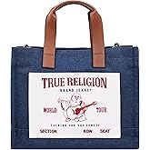 True Religion womens True Religion Tote Bag, Women's Medium Travel Handbag With Buddha Pocket and Adjustable Shoulder Strap