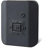 TUNAI CLIP - Bluetooth Headphone Receiver Adapter - 3.5 mm Stereo Output Audio Wireless Adapter for iPhone & Android with Cord Wrap (Black)