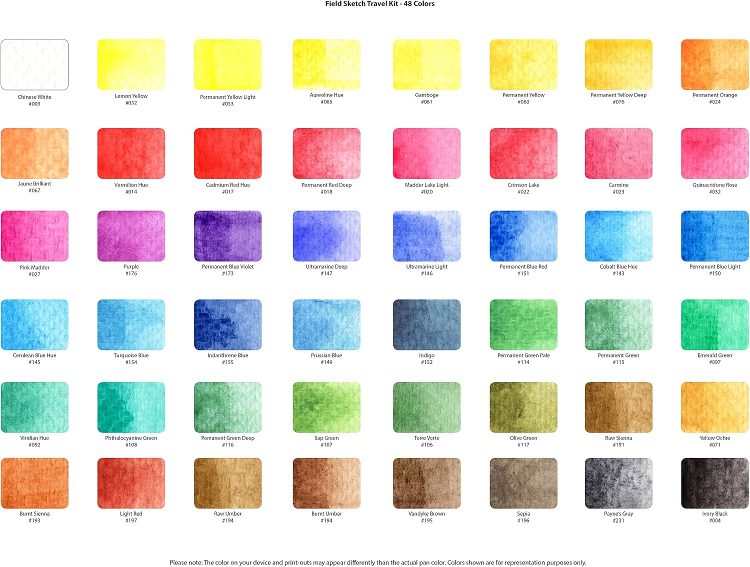 Sakura Koi Water Colors Pocket Field Sketch Box, multicoloured - Image 4