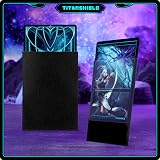 TitanShield Card Sleeves Black 150 Fits Pokemon MTG Premium 140µm view 2