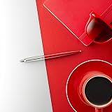 Parker Jotter Ballpoint Pen Kensington Red Medium Blue Quinkflow Refill view 4