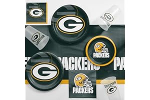 Trendware Green Bay Packers Game Day Party Supplies Kit, Serves 8