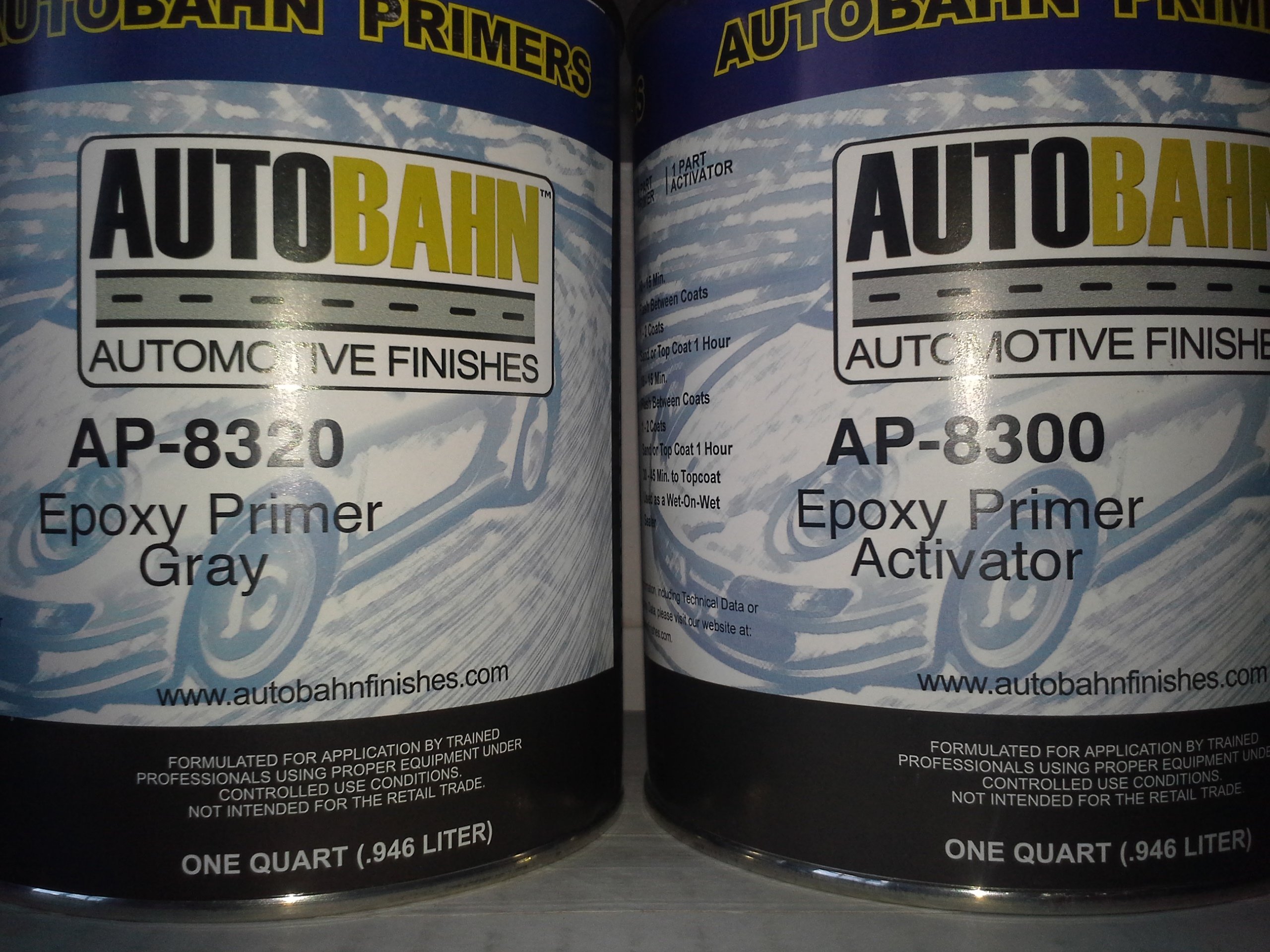 Autobahn AP8320 2 Gallon Gray Epoxy Primer Kit Wholesale Auto Paints