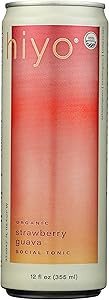 Hiyo Organic Strawberry Guava Fun Countional Seltzer, 12 Fl Oz