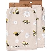 Primitives by Kathy Decorative Kitchen Towel, Let It Bee with Double Sided Bee Design, Homestead Style, Fun Design